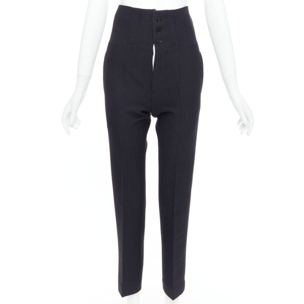 Joseph Wool Blend Crepe Pinstripe Pants